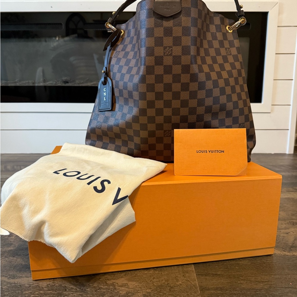 Louis Vuitton Graceful MM Checkered Handbag